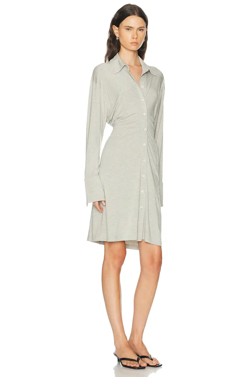 TOTEME Slouch Jersey Shirt Dress | Thumbnail 5 TOTEME Slouch Jersey Shirt Dress | Thumbnail 5