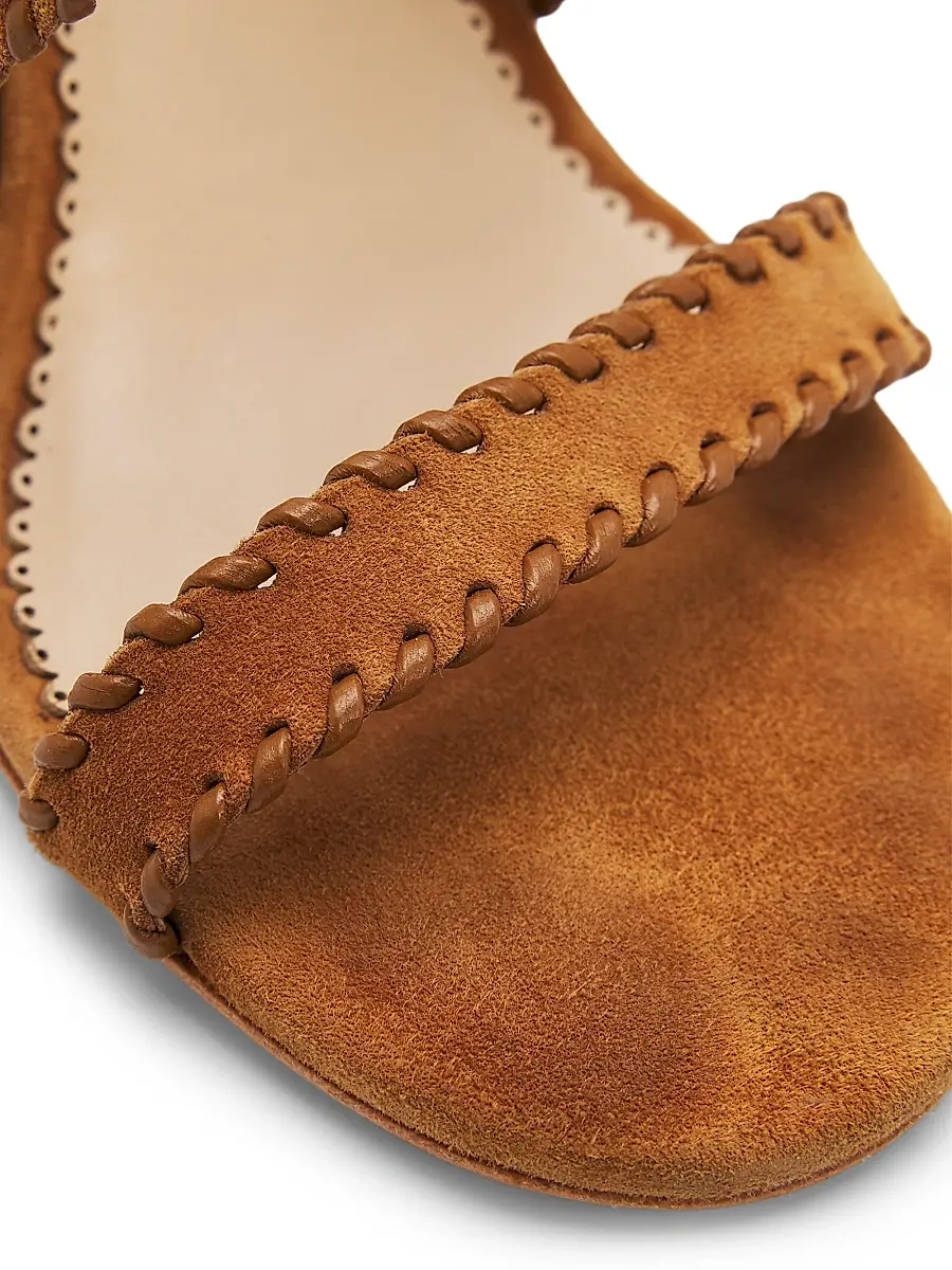 Cinq à Sept Women's Kora 100MM Suede Slip-On Sandals | Thumbnail 6 Cinq à Sept Women's Kora 100MM Suede Slip-On Sandals | Thumbnail 6