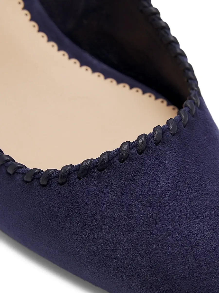 Cinq à Sept Women's Sylvie 65MM Suede Slingback Pumps | Thumbnail 6