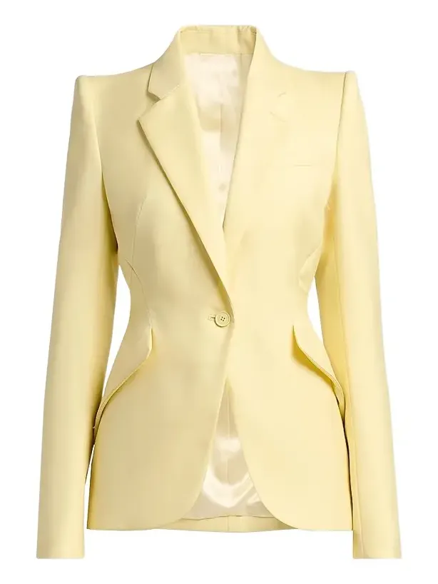 Women's Wool One-Button Blazer