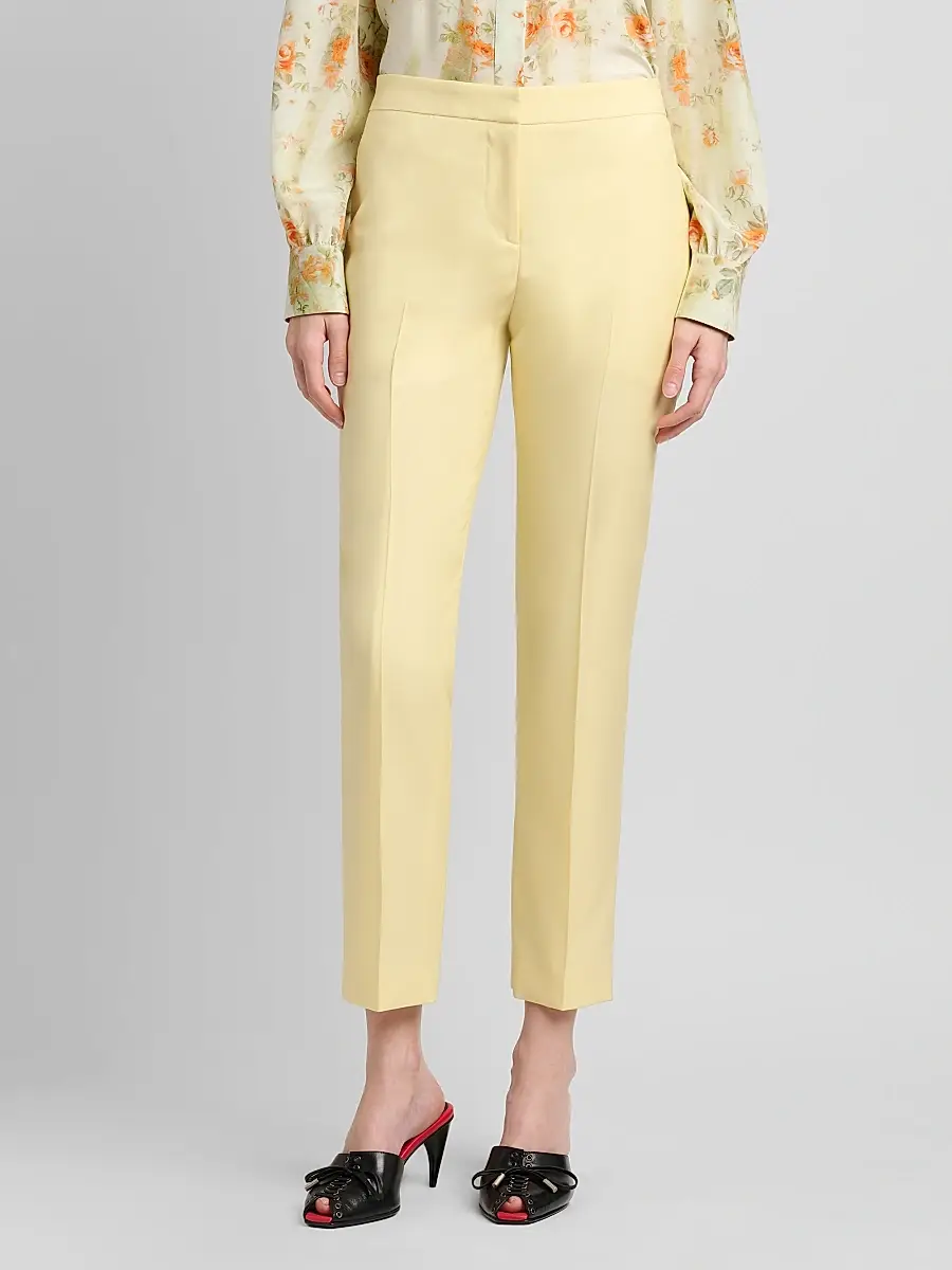 Alexander McQueen Women's Wool Cigarette Trousers | Thumbnail 3 Alexander McQueen Women's Wool Cigarette Trousers | Thumbnail 3