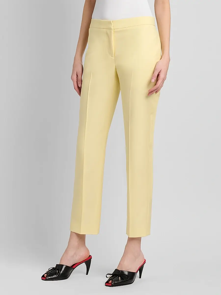 Alexander McQueen Women's Wool Cigarette Trousers | Thumbnail 4 Alexander McQueen Women's Wool Cigarette Trousers | Thumbnail 4