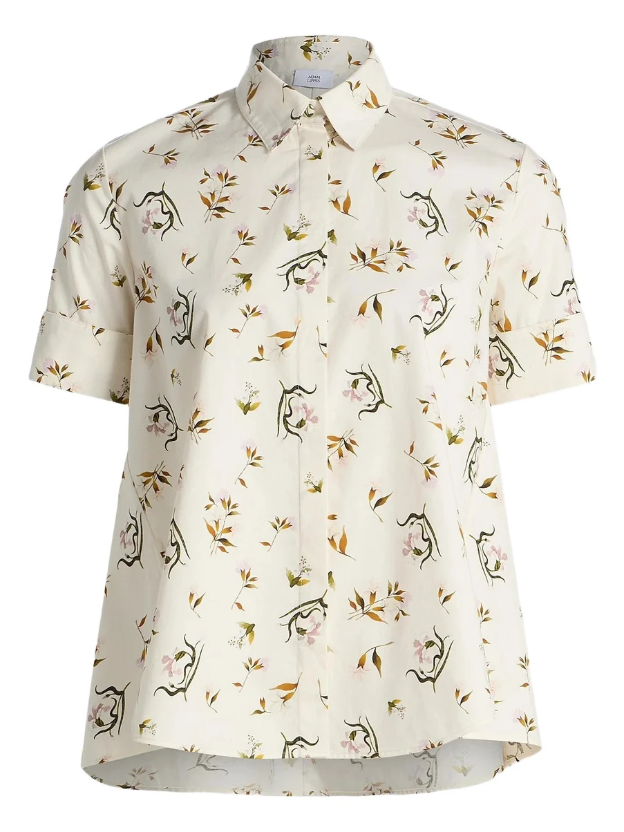 Women's Charlie Floral Cotton Poplin Top Women's Charlie Floral Cotton Poplin Top