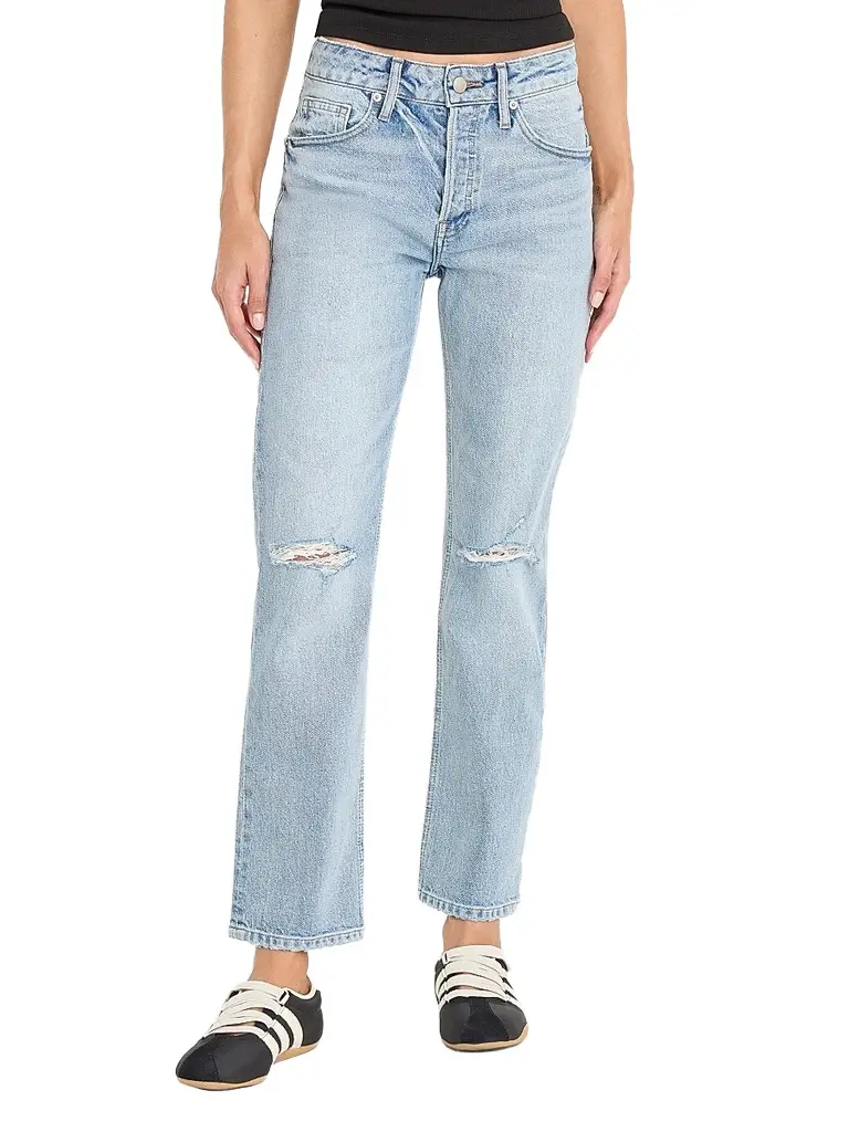 GOOD AMERICAN Women's Vintage Straight Ankle Mid-Rise Jeans - Indigo | Image 1 GOOD AMERICAN Women's Vintage Straight Ankle Mid-Rise Jeans - Indigo | Image 1