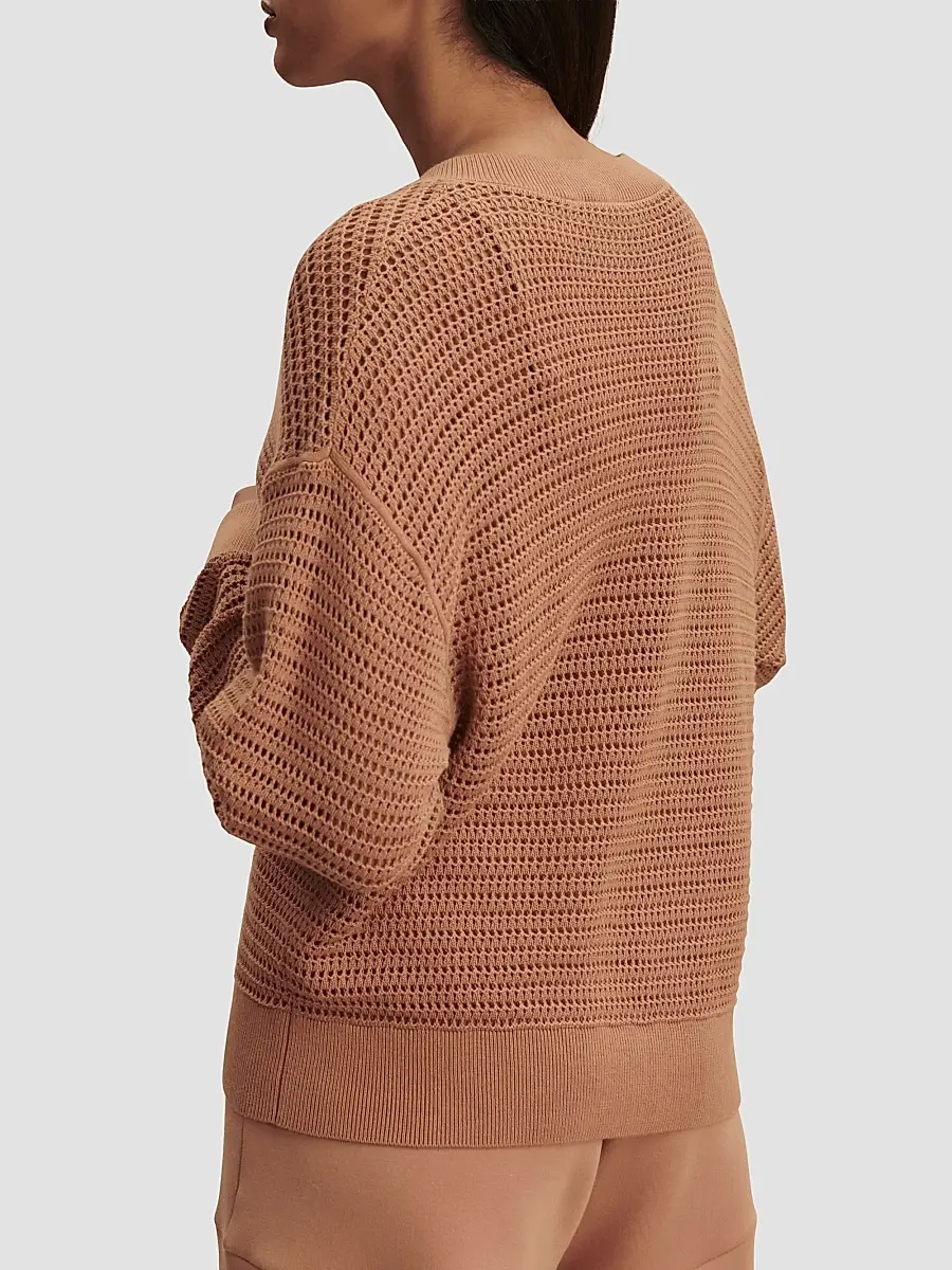 Varley Women's Gaia Open-Knit Cotton Sweater | Thumbnail 4 Varley Women's Gaia Open-Knit Cotton Sweater | Thumbnail 4