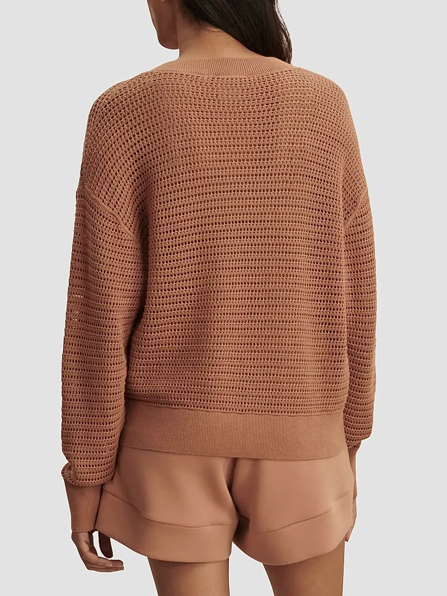 Varley Women's Gaia Open-Knit Cotton Sweater | Thumbnail 5 Varley Women's Gaia Open-Knit Cotton Sweater | Thumbnail 5