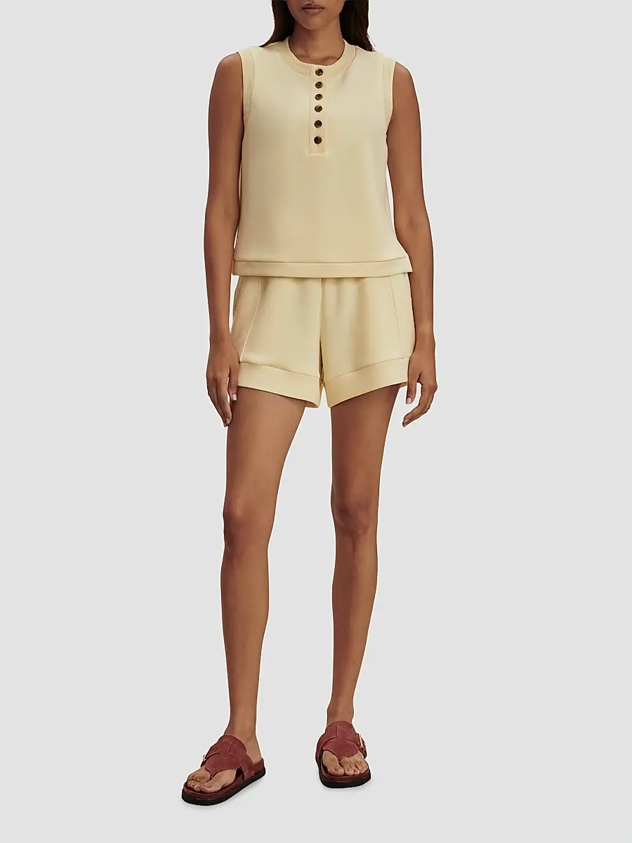 Varley Women's Marla Button-Front Crop Tank | Thumbnail 2 Varley Women's Marla Button-Front Crop Tank | Thumbnail 2