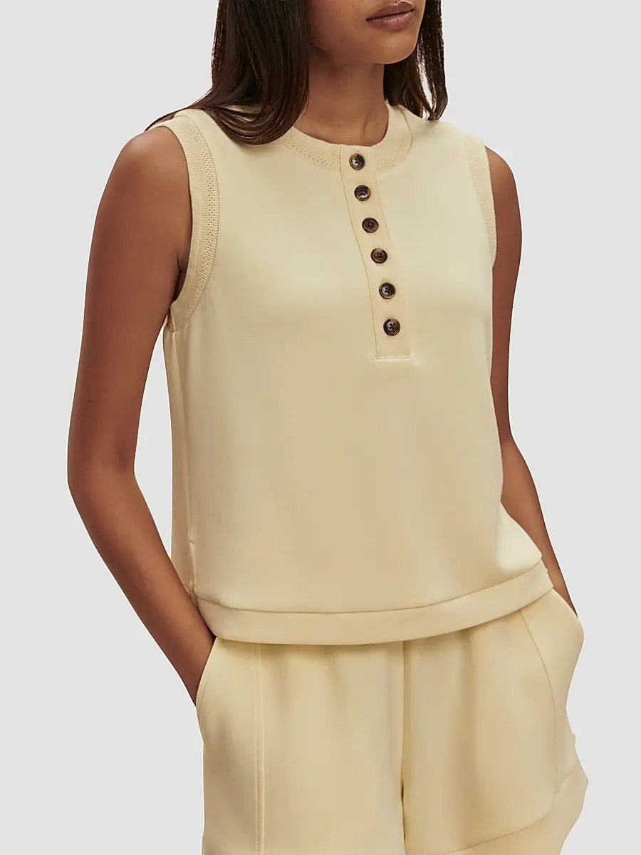 Varley Women's Marla Button-Front Crop Tank | Thumbnail 5 Varley Women's Marla Button-Front Crop Tank | Thumbnail 5