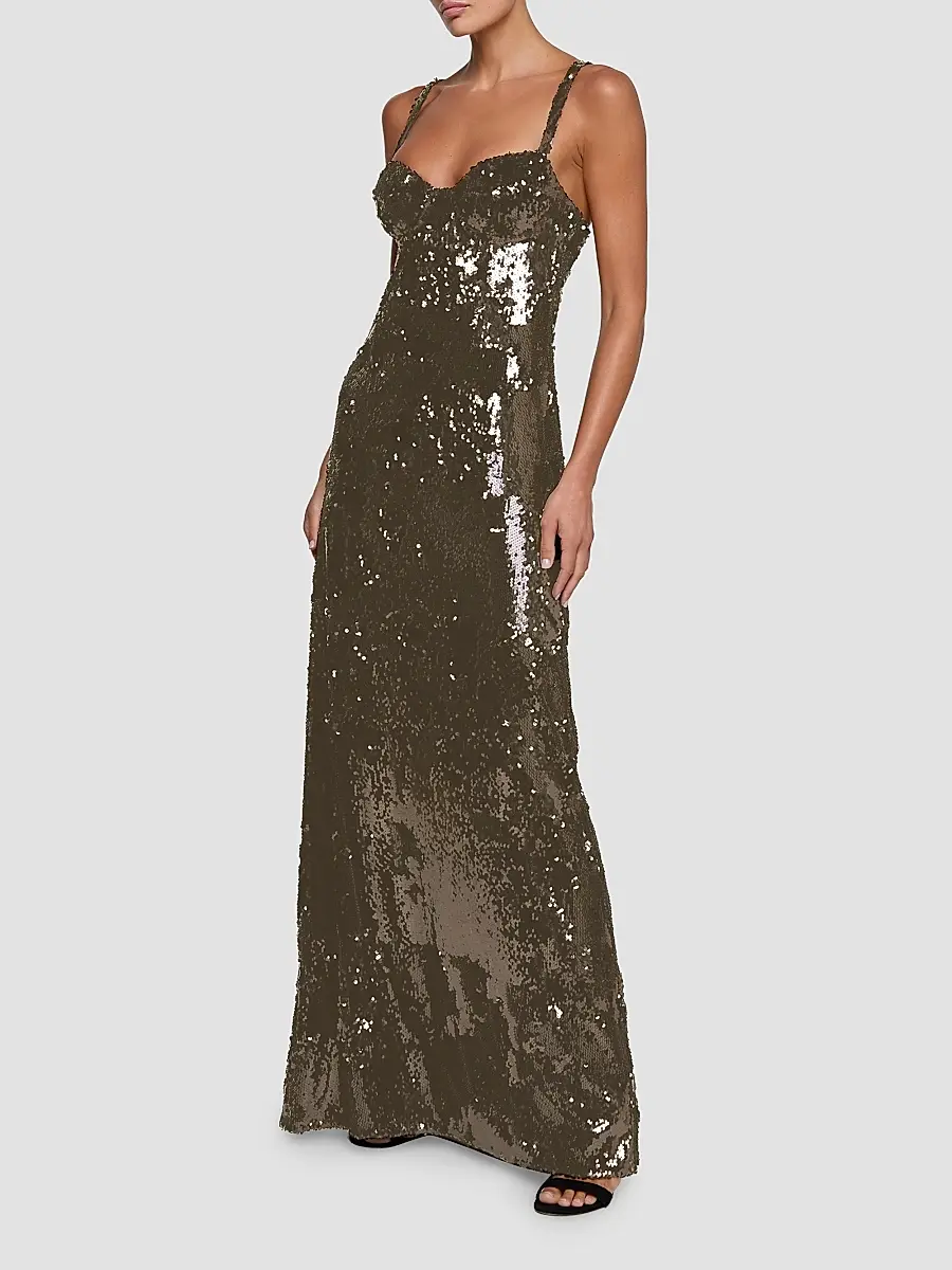L'Agence Women's Sayla Sequin Gown | Thumbnail 3 L'Agence Women's Sayla Sequin Gown | Thumbnail 3