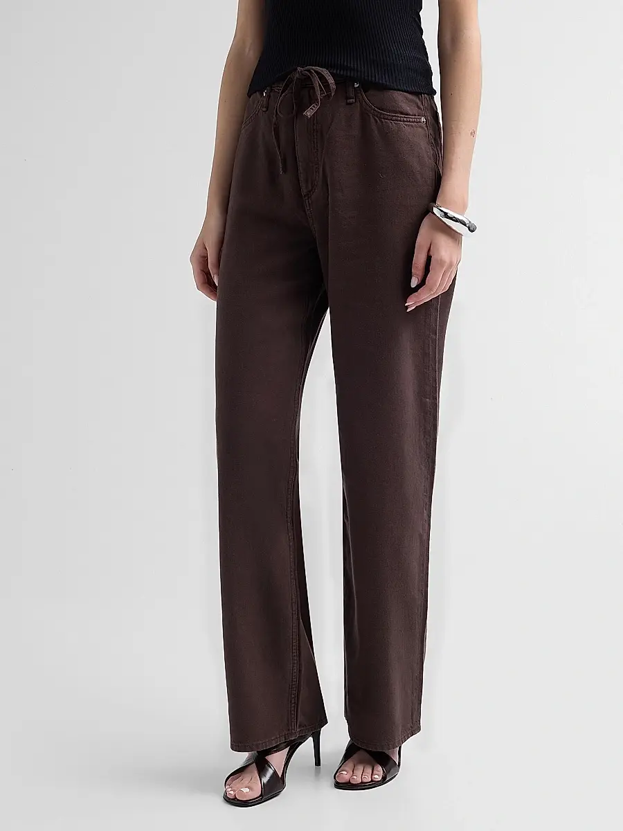 rag & bone Women's Featherweight Phoebe Drawstring Wide-Leg Jeans | Thumbnail 4 rag & bone Women's Featherweight Phoebe Drawstring Wide-Leg Jeans | Thumbnail 4