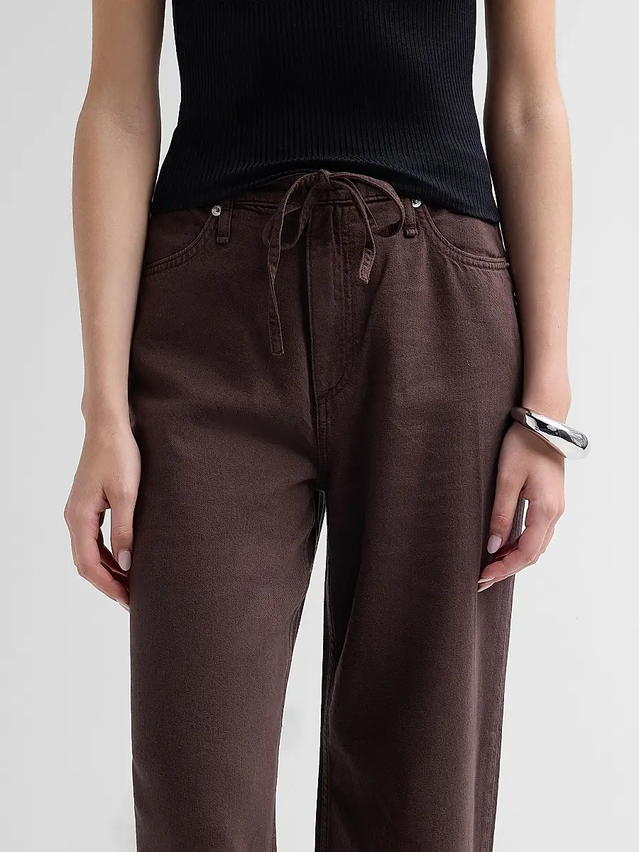rag & bone Women's Featherweight Phoebe Drawstring Wide-Leg Jeans | Thumbnail 5 rag & bone Women's Featherweight Phoebe Drawstring Wide-Leg Jeans | Thumbnail 5