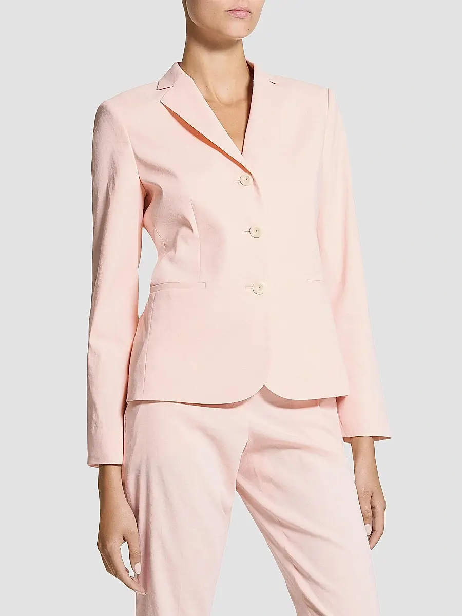 Theory Women's Shrunken Linen-Blend Blazer | Thumbnail 4 Theory Women's Shrunken Linen-Blend Blazer | Thumbnail 4