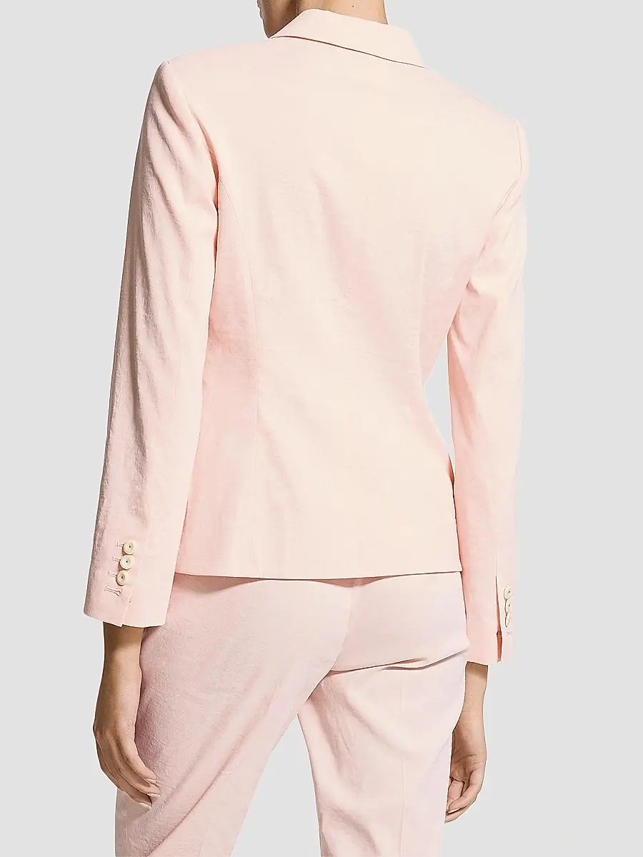 Theory Women's Shrunken Linen-Blend Blazer | Thumbnail 5 Theory Women's Shrunken Linen-Blend Blazer | Thumbnail 5