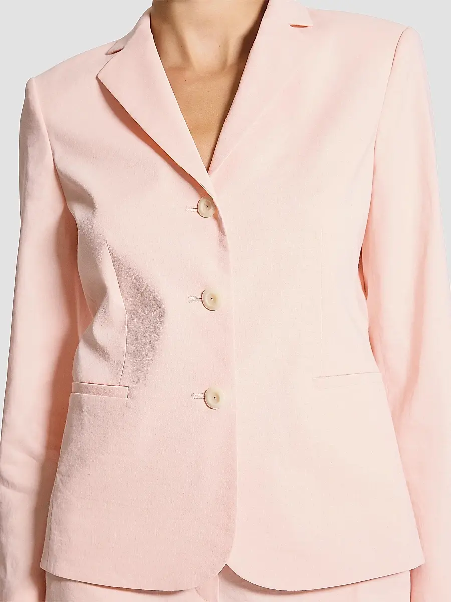 Theory Women's Shrunken Linen-Blend Blazer | Thumbnail 6 Theory Women's Shrunken Linen-Blend Blazer | Thumbnail 6