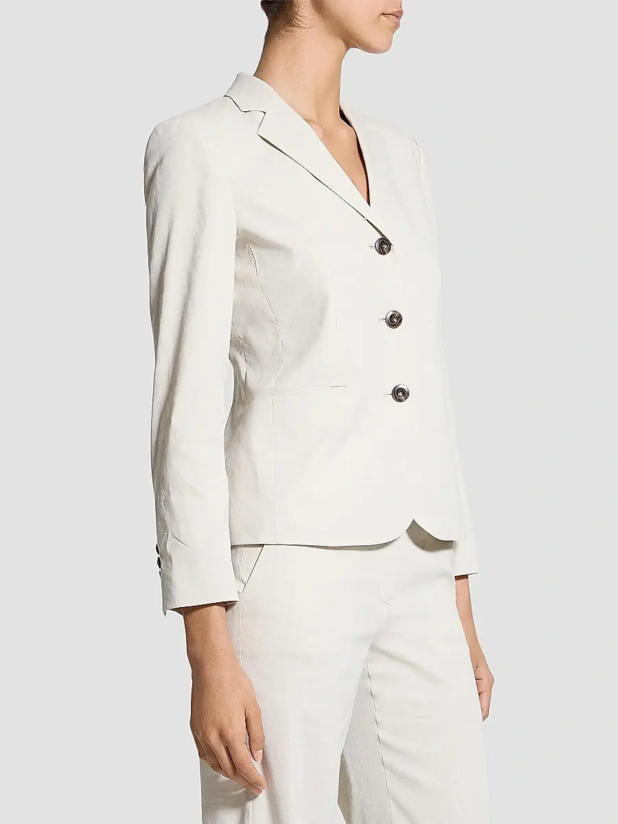 Theory Women's Shrunken Linen-Blend Blazer | Thumbnail 4 Theory Women's Shrunken Linen-Blend Blazer | Thumbnail 4