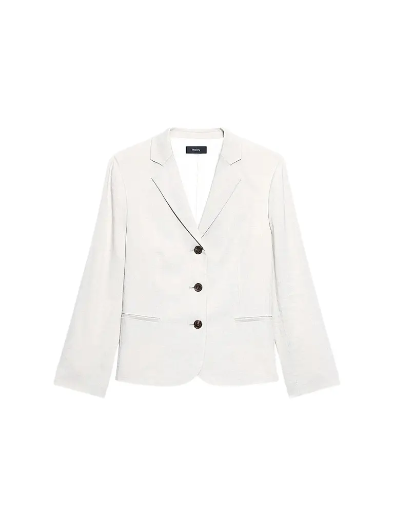 Theory Women's Shrunken Linen-Blend Blazer