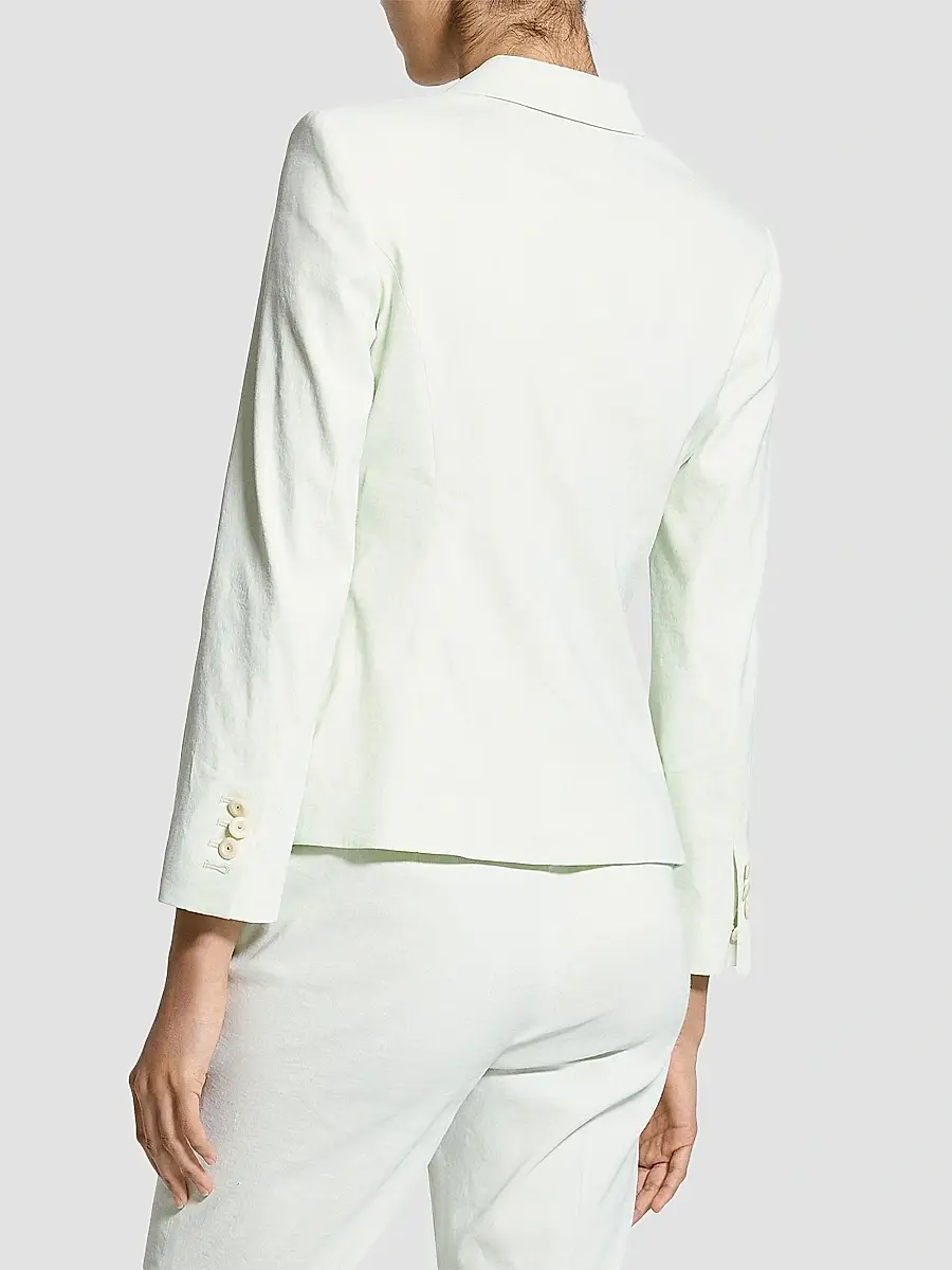 Theory Women's Shrunken Linen-Blend Blazer | Thumbnail 5 Theory Women's Shrunken Linen-Blend Blazer | Thumbnail 5