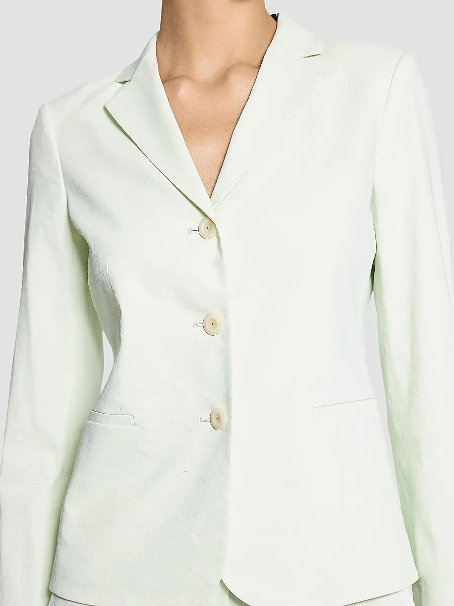 Theory Women's Shrunken Linen-Blend Blazer | Thumbnail 6 Theory Women's Shrunken Linen-Blend Blazer | Thumbnail 6
