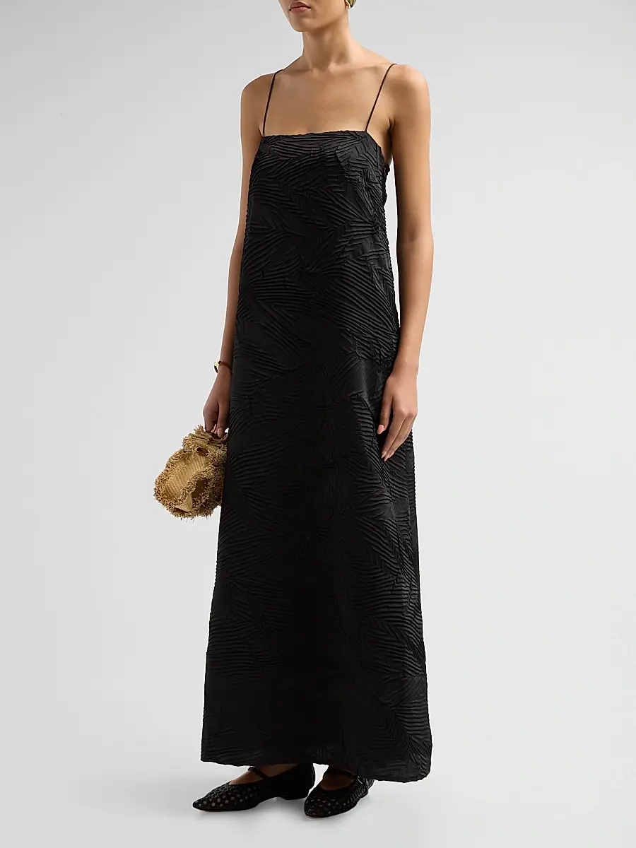 Ulla Johnson Women's Landscape Satin Maxi Dress | Thumbnail 4 Ulla Johnson Women's Landscape Satin Maxi Dress | Thumbnail 4
