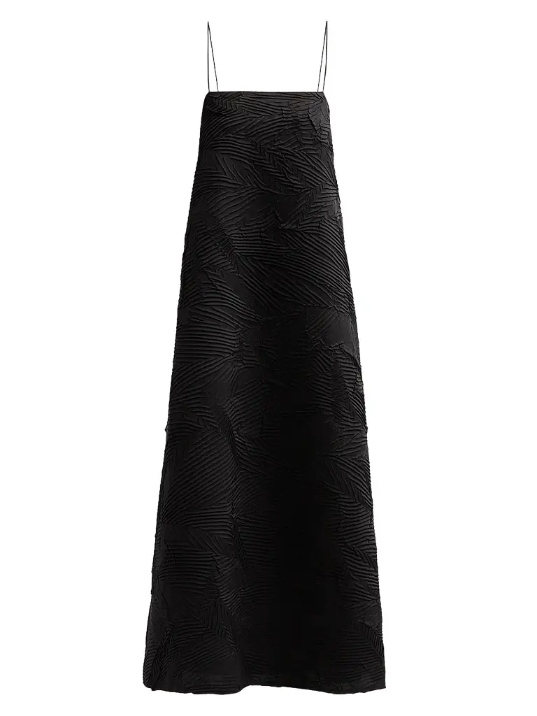 Ulla Johnson Women's Landscape Satin Maxi Dress - Noir - Size 12 | Image 1 Ulla Johnson Women's Landscape Satin Maxi Dress - Noir - Size 12 | Image 1