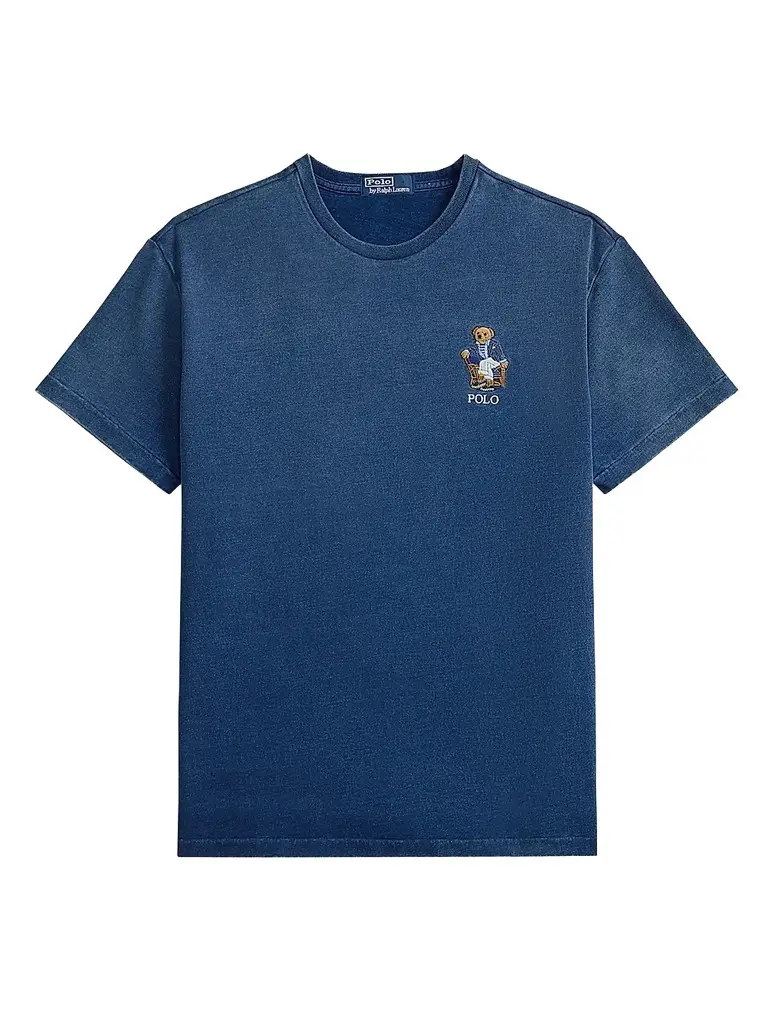 Polo Ralph Lauren Men's Classic-Fit Polo Bear T-Shirt - Newport Bear Dark Indigo - Size XXL | Image 1 Polo Ralph Lauren Men's Classic-Fit Polo Bear T-Shirt - Newport Bear Dark Indigo - Size XXL | Image 1