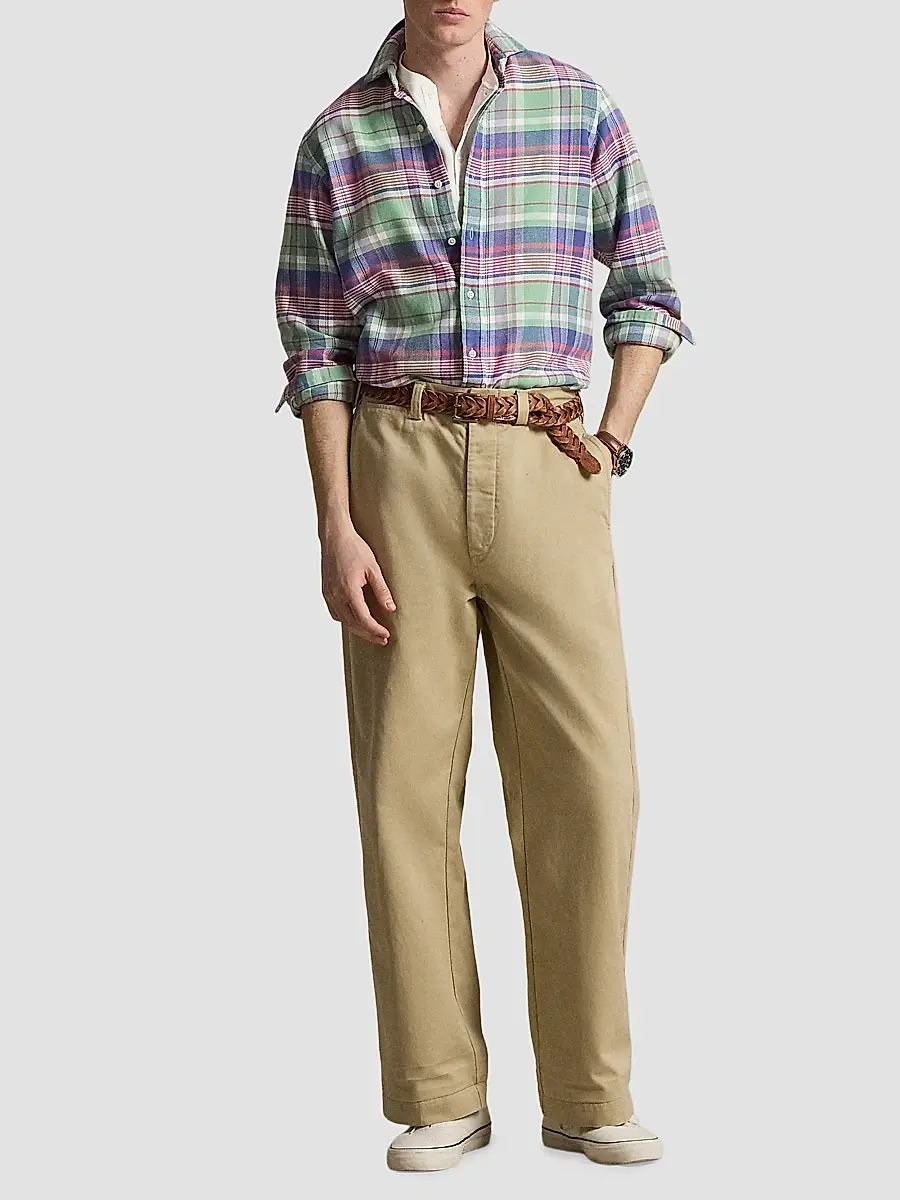 Polo Ralph Lauren Men's Classic-Fit Plaid Flannel Shirt | Thumbnail 2 Polo Ralph Lauren Men's Classic-Fit Plaid Flannel Shirt | Thumbnail 2
