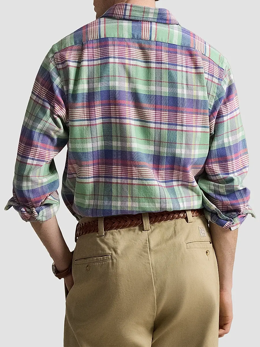 Polo Ralph Lauren Men's Classic-Fit Plaid Flannel Shirt | Thumbnail 3 Polo Ralph Lauren Men's Classic-Fit Plaid Flannel Shirt | Thumbnail 3