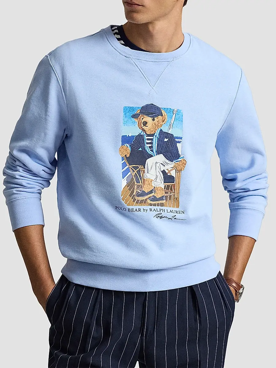 Polo Ralph Lauren Men's Polo Bear Cotton Fleece Sweatshirt | Thumbnail 4 Polo Ralph Lauren Men's Polo Bear Cotton Fleece Sweatshirt | Thumbnail 4