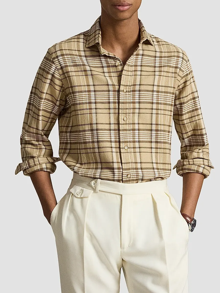 Polo Ralph Lauren Men's Classic-Fit Plaid Flannel Shirt | Thumbnail 4 Polo Ralph Lauren Men's Classic-Fit Plaid Flannel Shirt | Thumbnail 4