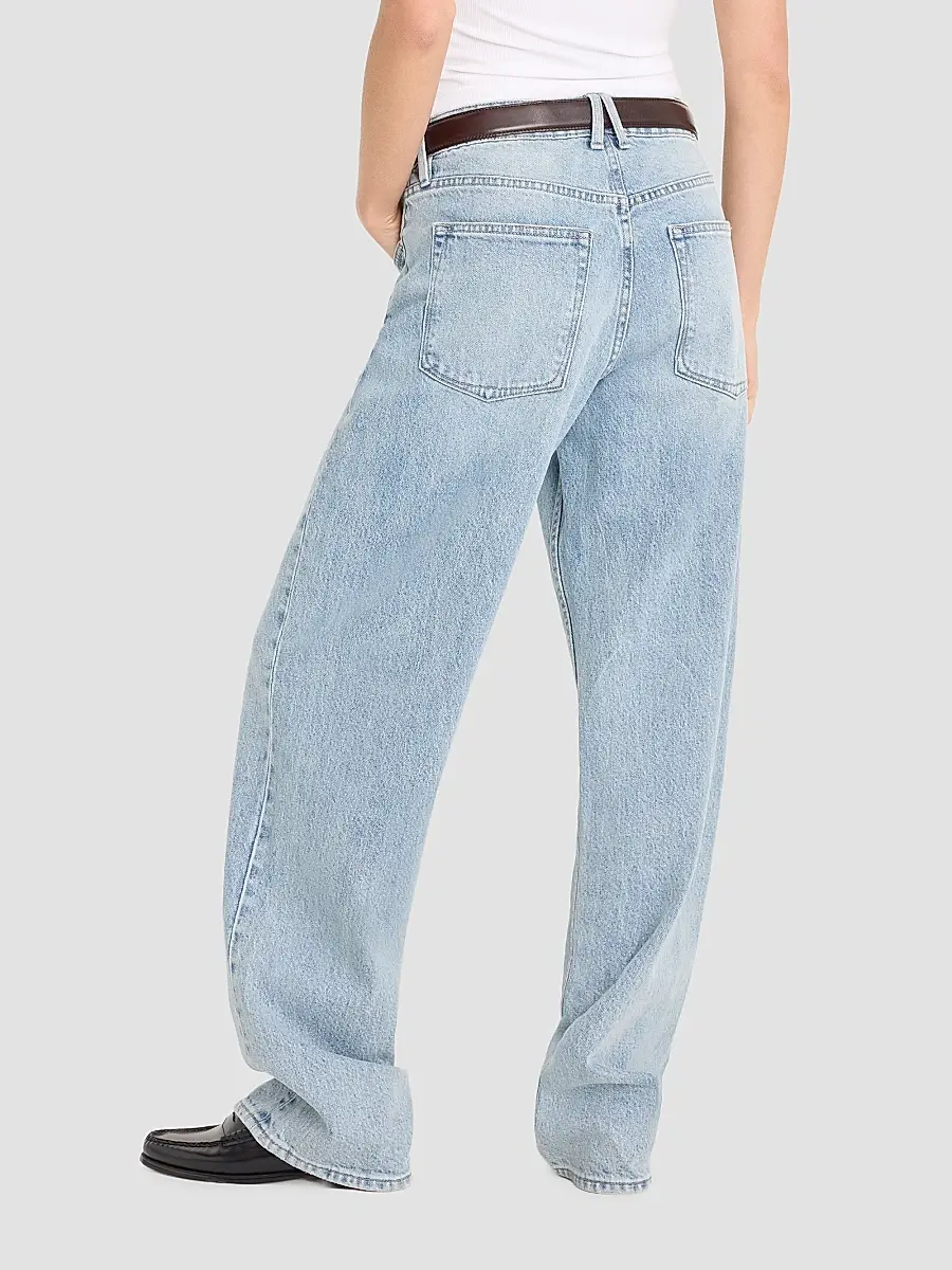 GOOD AMERICAN Women's Good 90's Mid-Rise Relaxed Jeans | Thumbnail 3
