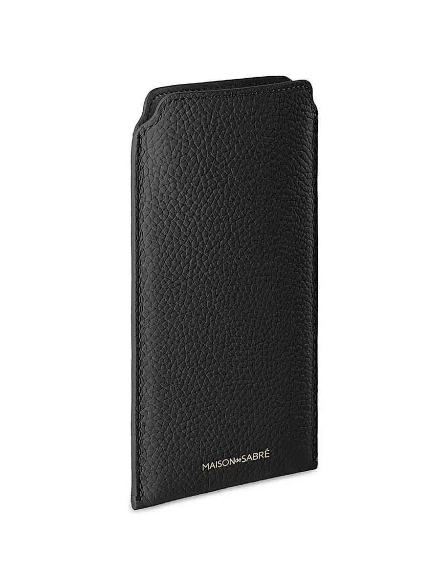 Maison de Sabre Leather Sunglasses Sleeve - Black Caviar | Thumbnail 2 Maison de Sabre Leather Sunglasses Sleeve - Black Caviar | Thumbnail 2