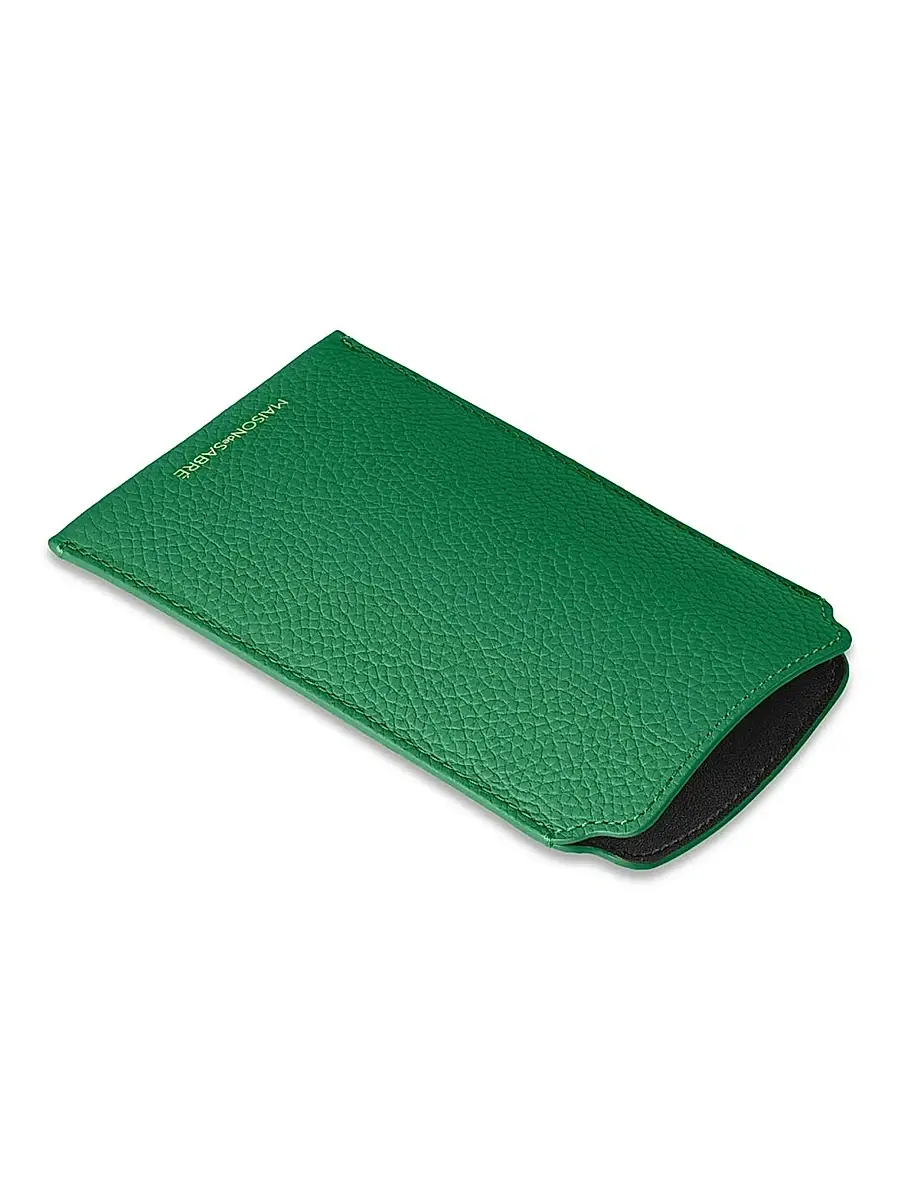 Maison de Sabre Leather Sunglasses Sleeve - Emerald Green | Thumbnail 5 Maison de Sabre Leather Sunglasses Sleeve - Emerald Green | Thumbnail 5