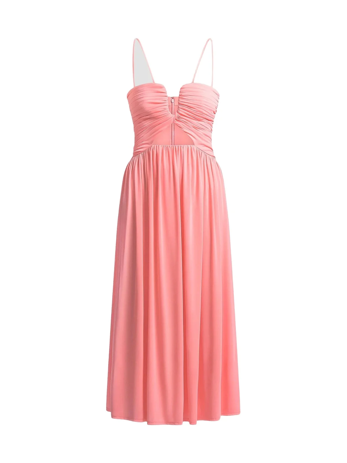 Women's Mimi Ruched Pleated Midi-Dress