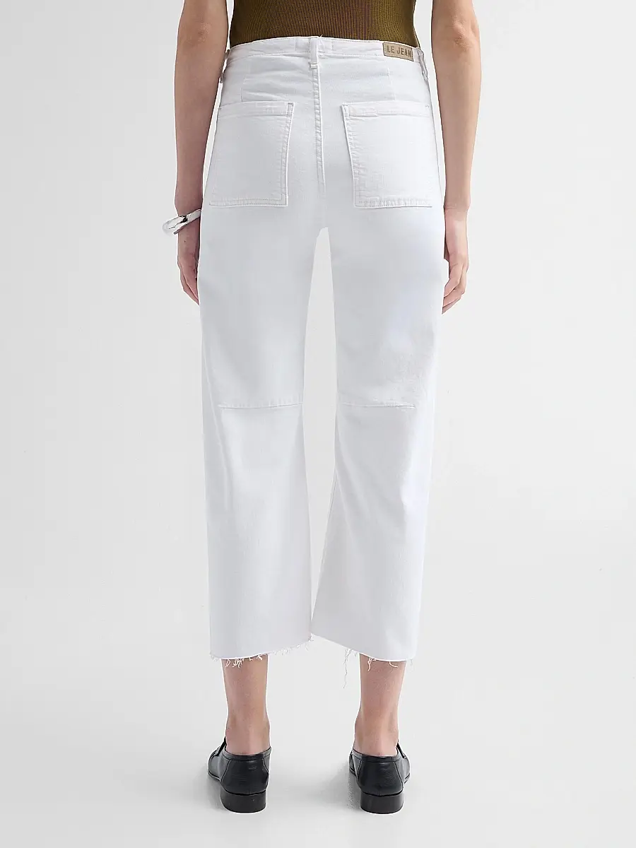Le Jean Women's Petite Utility Soft Barrel Jeans | Thumbnail 3