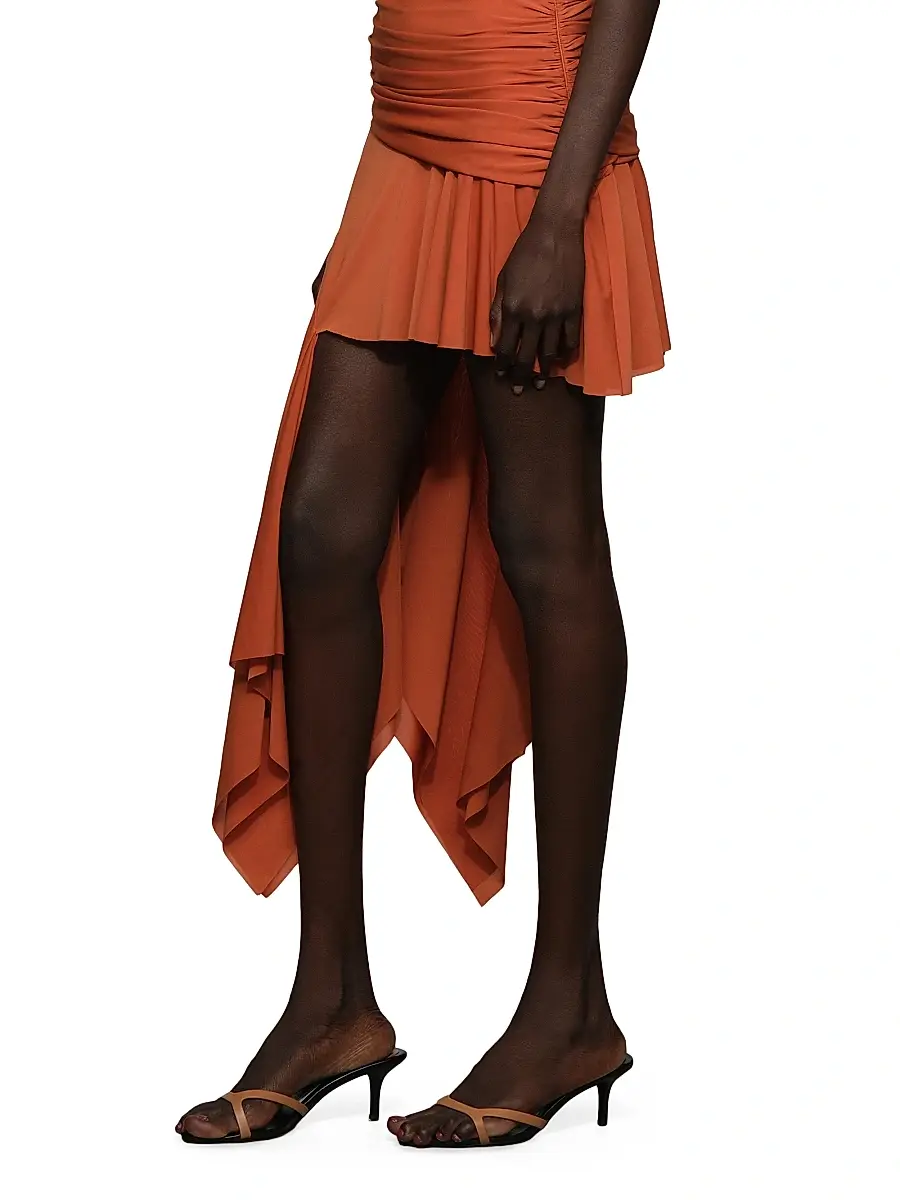 Et Ochs Women's Emerson Side Drape Miniskirt | Thumbnail 5 Et Ochs Women's Emerson Side Drape Miniskirt | Thumbnail 5