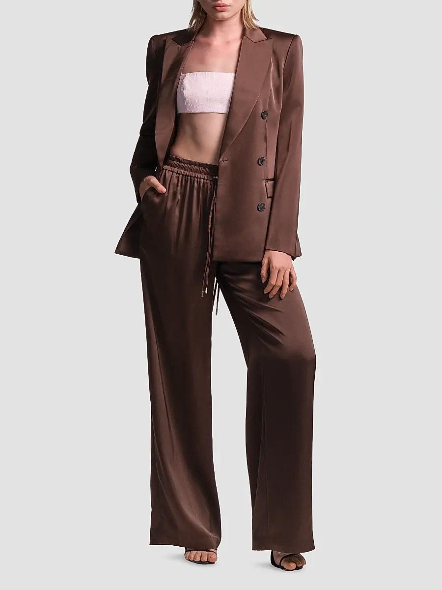 BCBGMAXAZRIA Women's Sydney Tailored Satin Blazer | Thumbnail 2 BCBGMAXAZRIA Women's Sydney Tailored Satin Blazer | Thumbnail 2
