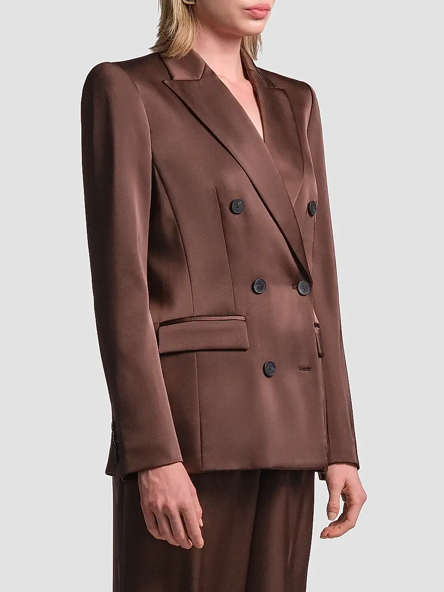 BCBGMAXAZRIA Women's Sydney Tailored Satin Blazer | Thumbnail 5 BCBGMAXAZRIA Women's Sydney Tailored Satin Blazer | Thumbnail 5