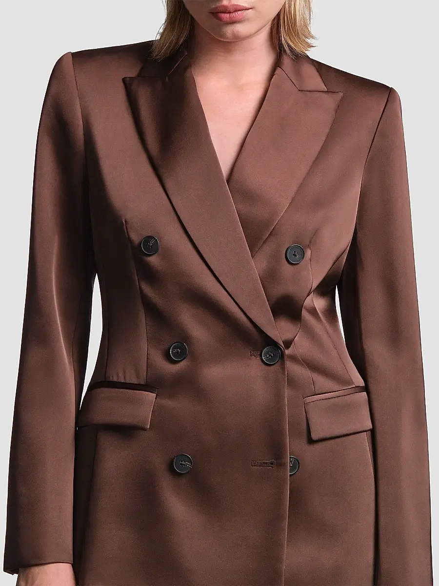 BCBGMAXAZRIA Women's Sydney Tailored Satin Blazer | Thumbnail 6 BCBGMAXAZRIA Women's Sydney Tailored Satin Blazer | Thumbnail 6