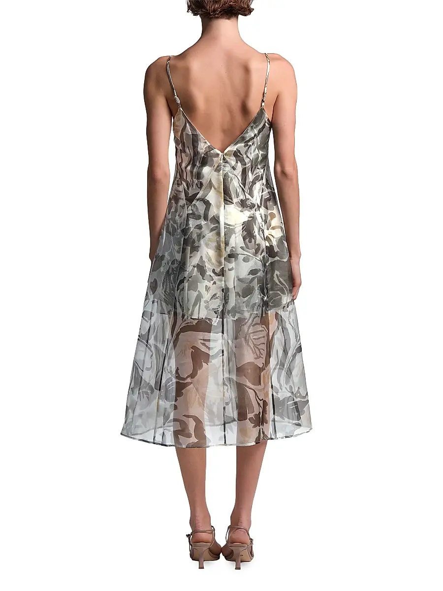 BCBGMAXAZRIA Women's Lorelie Floral Midi Dress | Thumbnail 4 BCBGMAXAZRIA Women's Lorelie Floral Midi Dress | Thumbnail 4