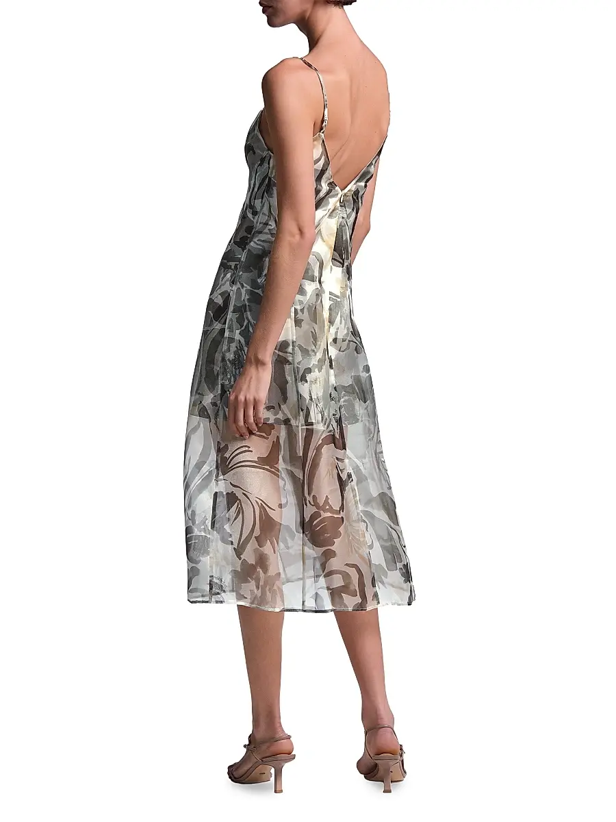 BCBGMAXAZRIA Women's Lorelie Floral Midi Dress | Thumbnail 5 BCBGMAXAZRIA Women's Lorelie Floral Midi Dress | Thumbnail 5
