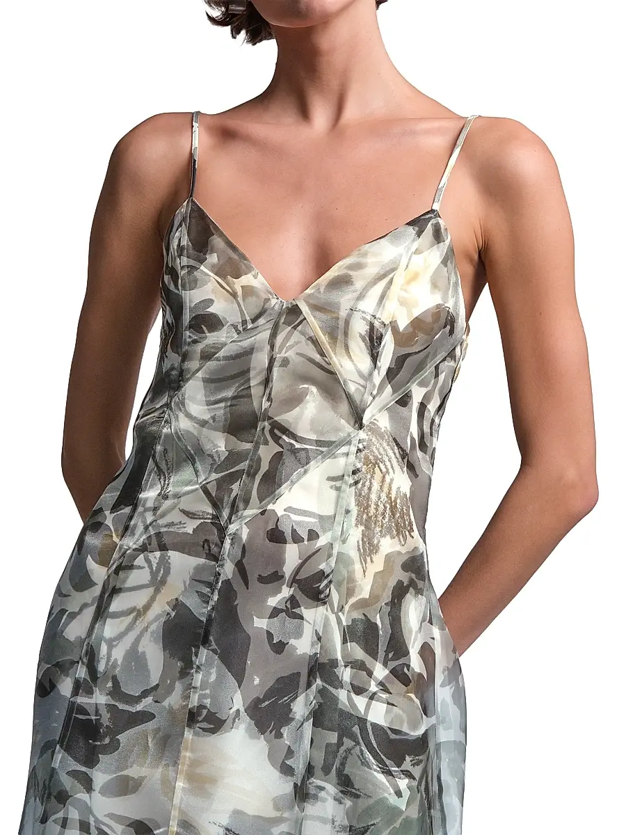 BCBGMAXAZRIA Women's Lorelie Floral Midi Dress | Thumbnail 6 BCBGMAXAZRIA Women's Lorelie Floral Midi Dress | Thumbnail 6