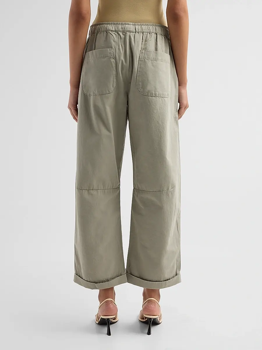 Le Jean Women's Mara Cotton Sateen Wide-Leg Pants | Thumbnail 3 Le Jean Women's Mara Cotton Sateen Wide-Leg Pants | Thumbnail 3