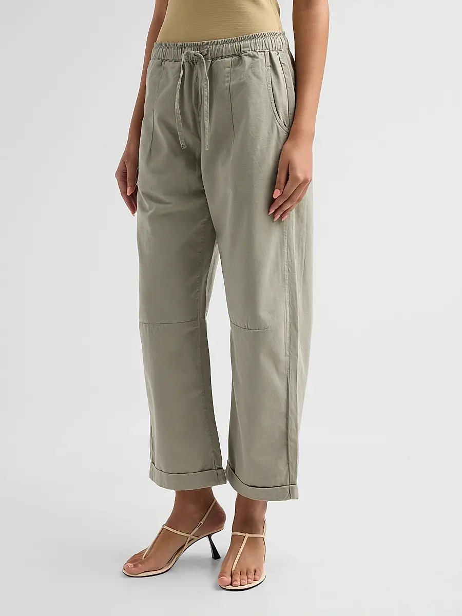 Le Jean Women's Mara Cotton Sateen Wide-Leg Pants | Thumbnail 4 Le Jean Women's Mara Cotton Sateen Wide-Leg Pants | Thumbnail 4