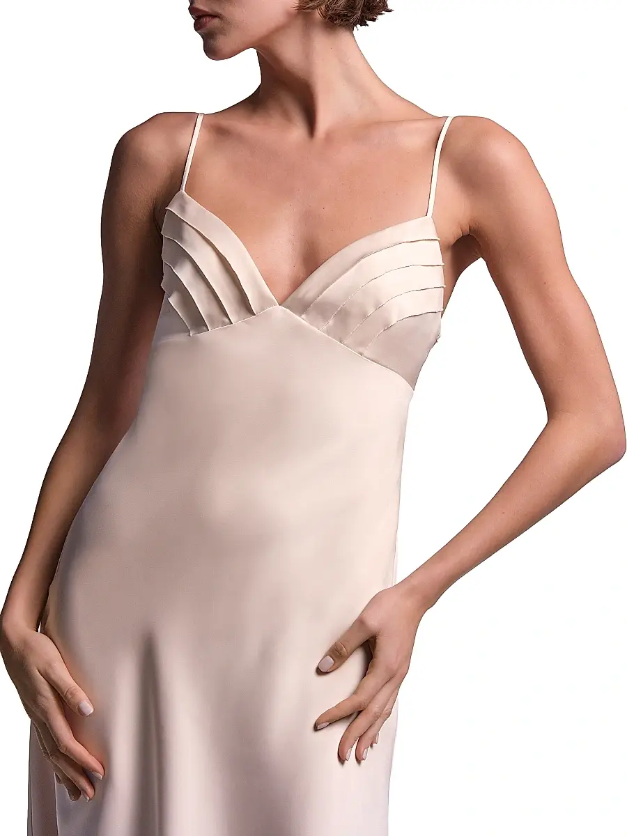 BCBGMAXAZRIA Women's Mona Satin Midi Dress | Thumbnail 6 BCBGMAXAZRIA Women's Mona Satin Midi Dress | Thumbnail 6