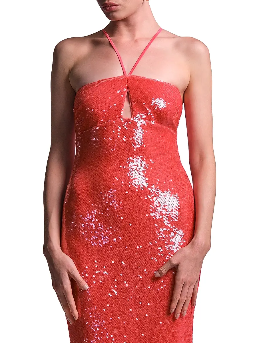 BCBGMAXAZRIA Women's Colette Sequined Mermaid Gown | Thumbnail 6 BCBGMAXAZRIA Women's Colette Sequined Mermaid Gown | Thumbnail 6