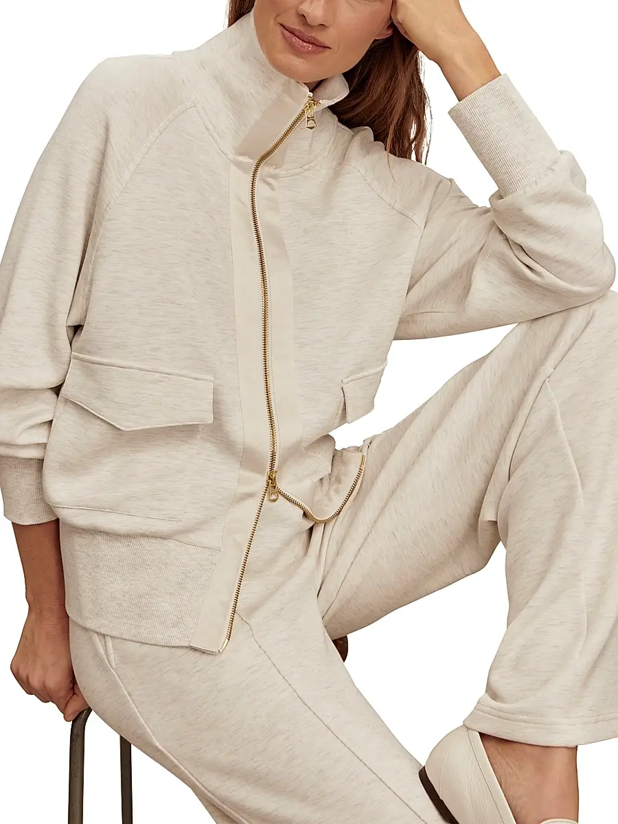 Varley Women's Roxbury Solid Zip-Front Jacket | Thumbnail 6 Varley Women's Roxbury Solid Zip-Front Jacket | Thumbnail 6