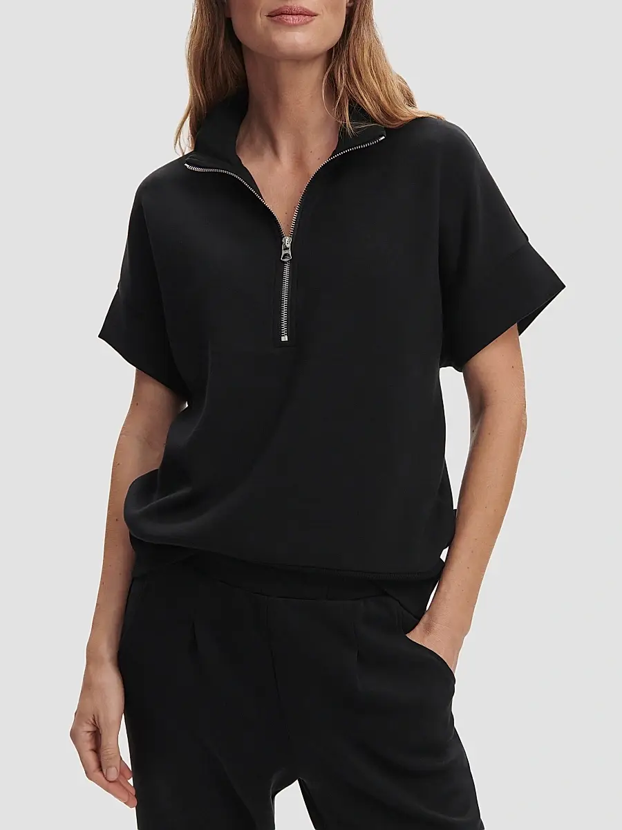 Varley Women's Ritchie Short-Sleeve Half-Zip Pullover | Thumbnail 5