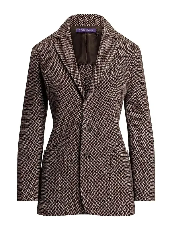 Ralph Lauren Collection Women's Hailey Broken Twill Jersey Blazer