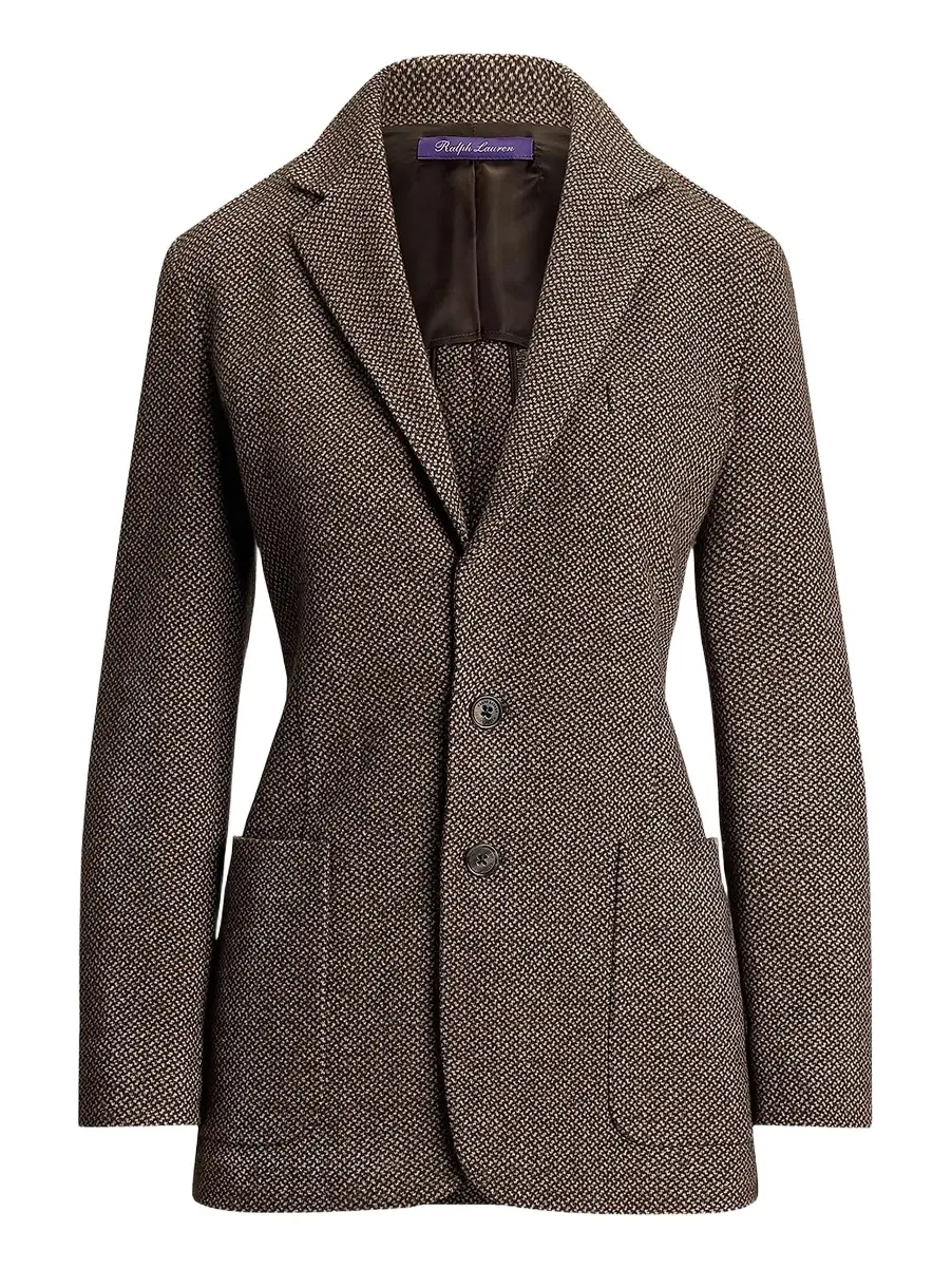 Ralph Lauren Collection Women's Hailey Broken Twill Jersey Blazer