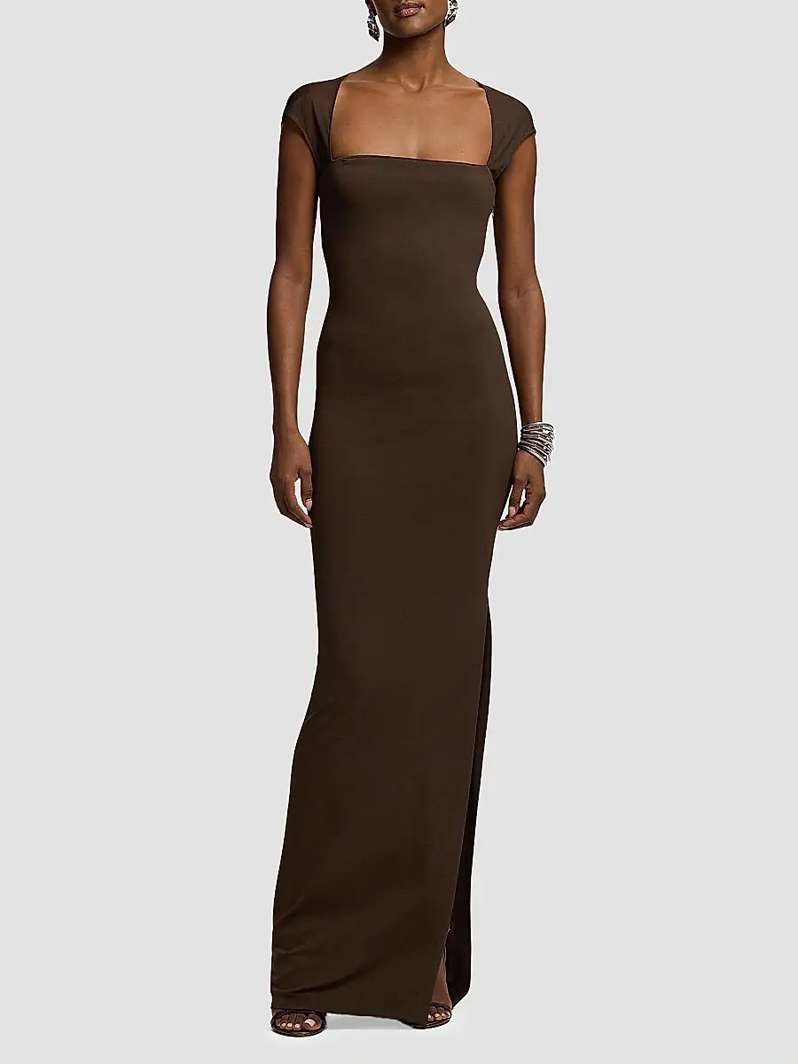 Ralph Lauren Collection Women's Waverley Matte Jersey Evening Dress | Thumbnail 2